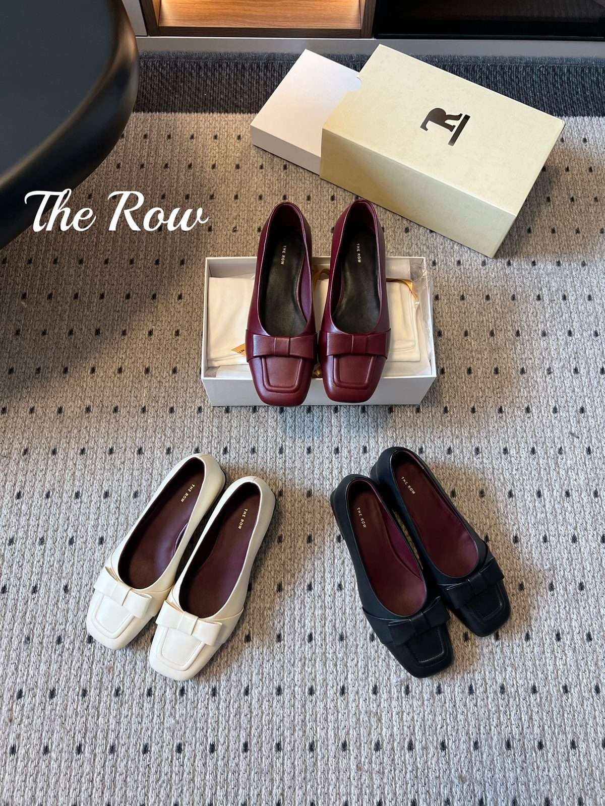 The Row Leather Loafer Shoes