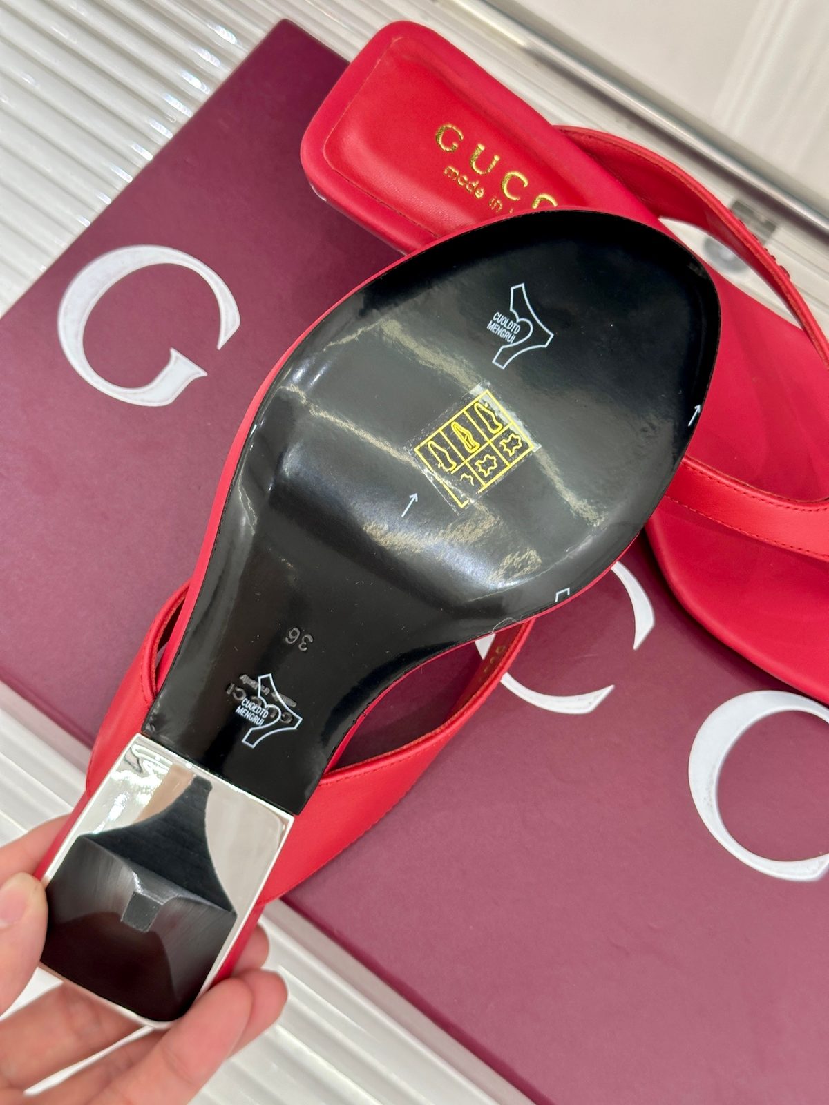 Gucci Marmont Mule Red