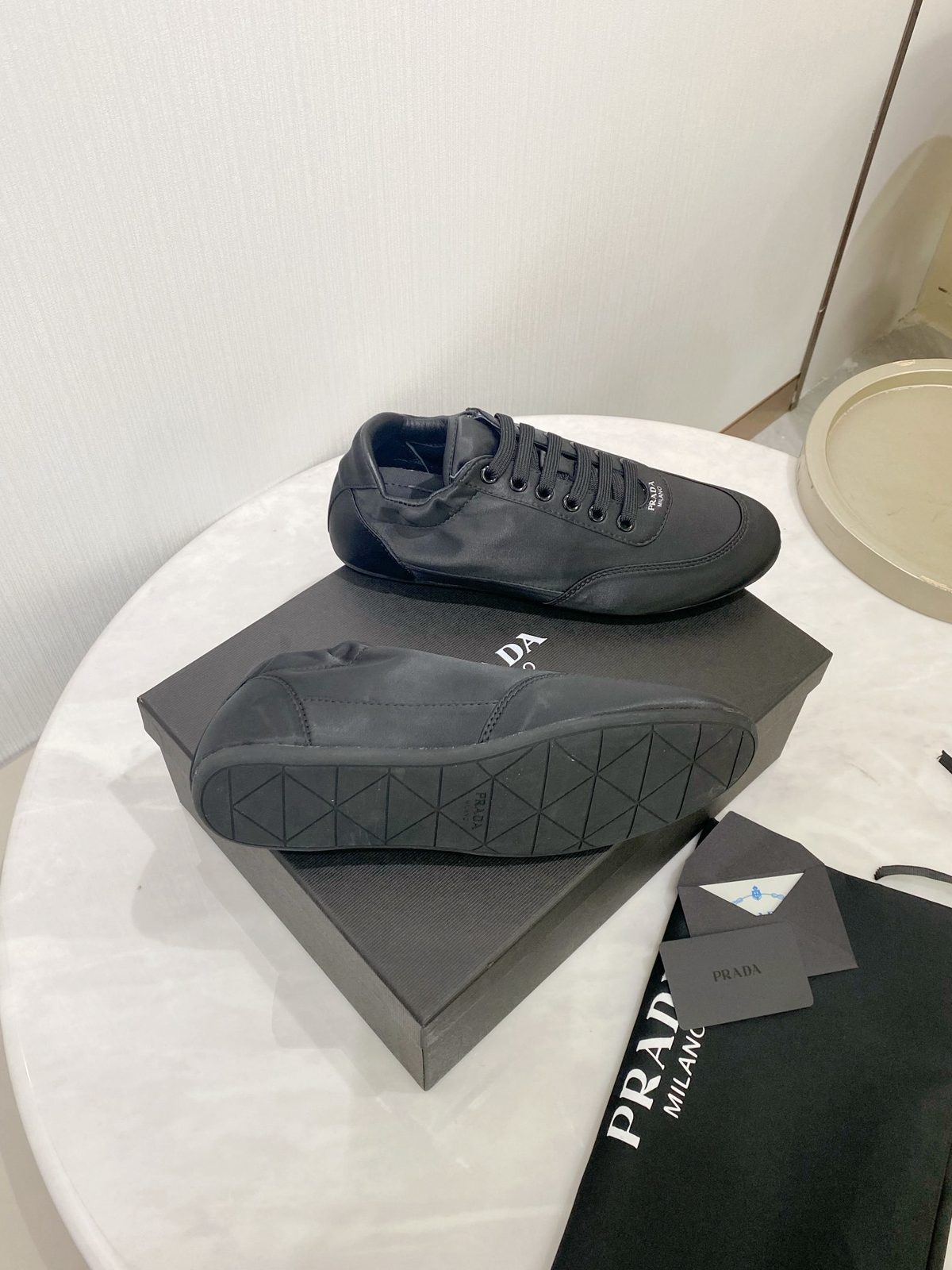 Prada Milano Low Top Sneaker Black