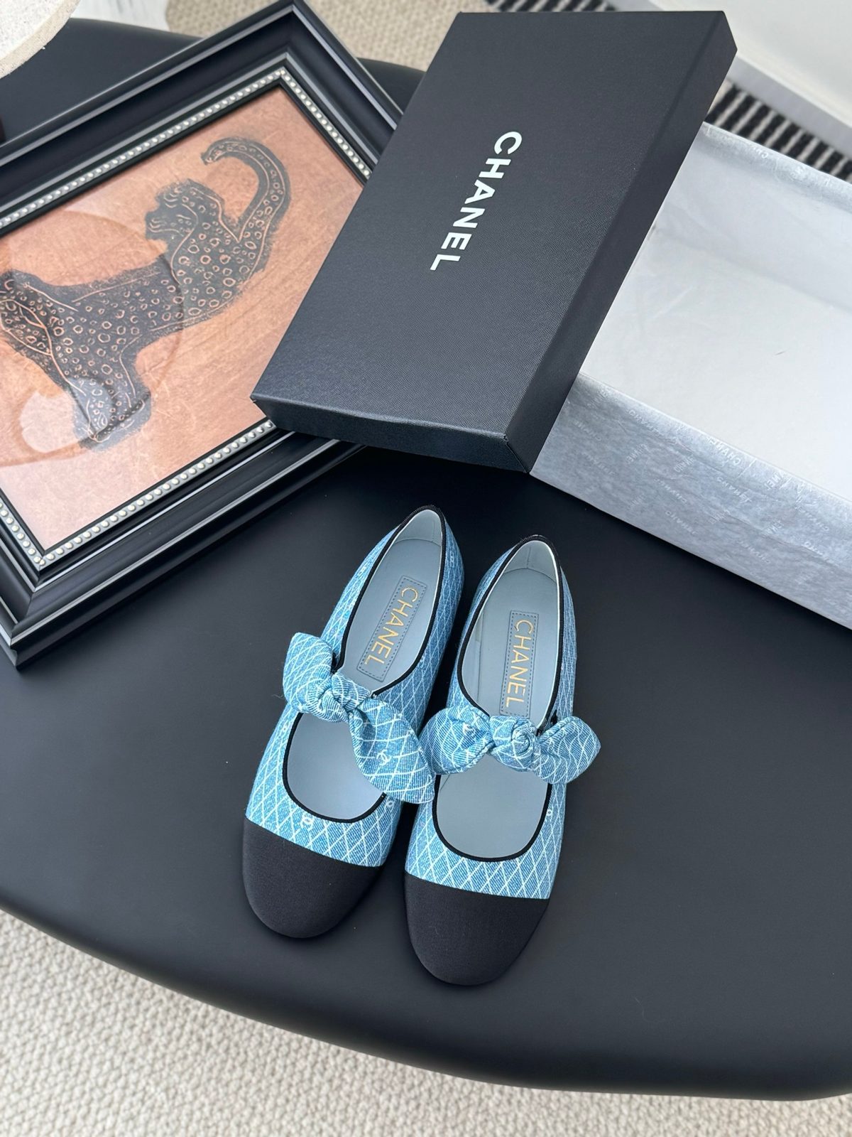 Chanel Quilted Mary Jane Ballet Flats