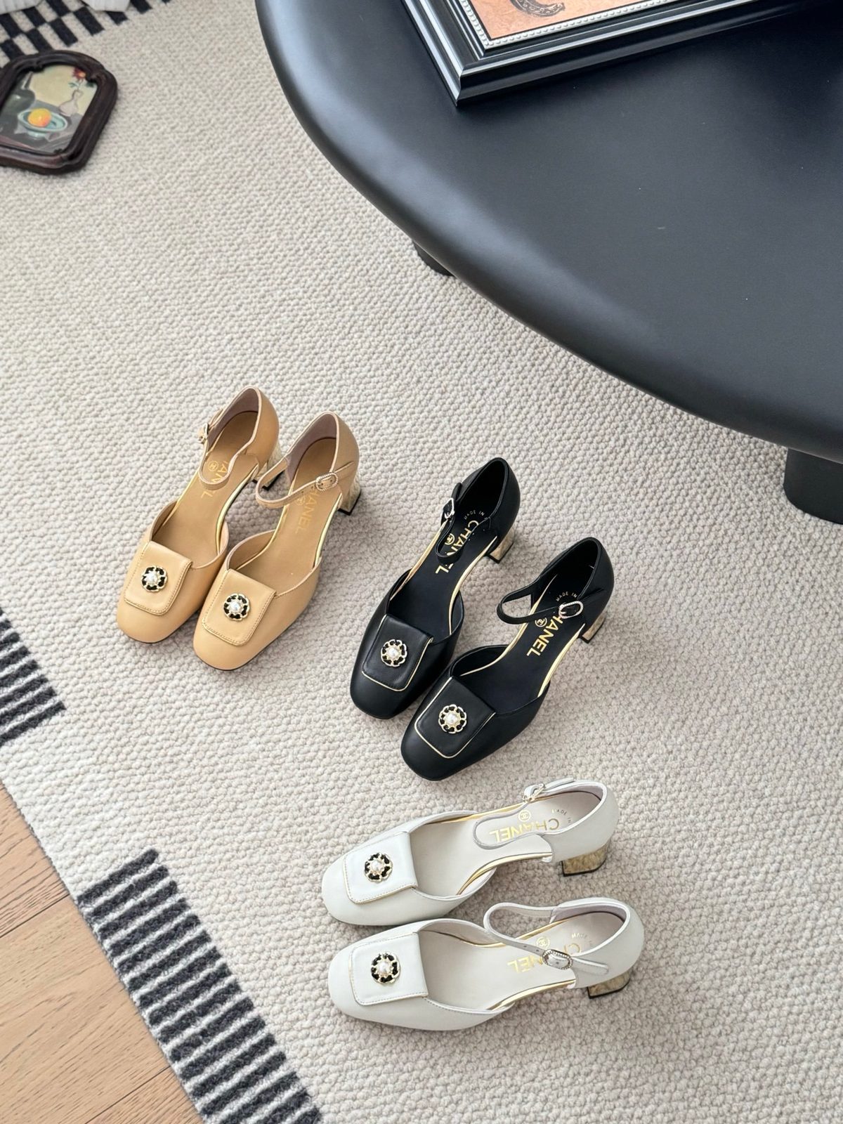 Chanel Mary Jane Platform Heels