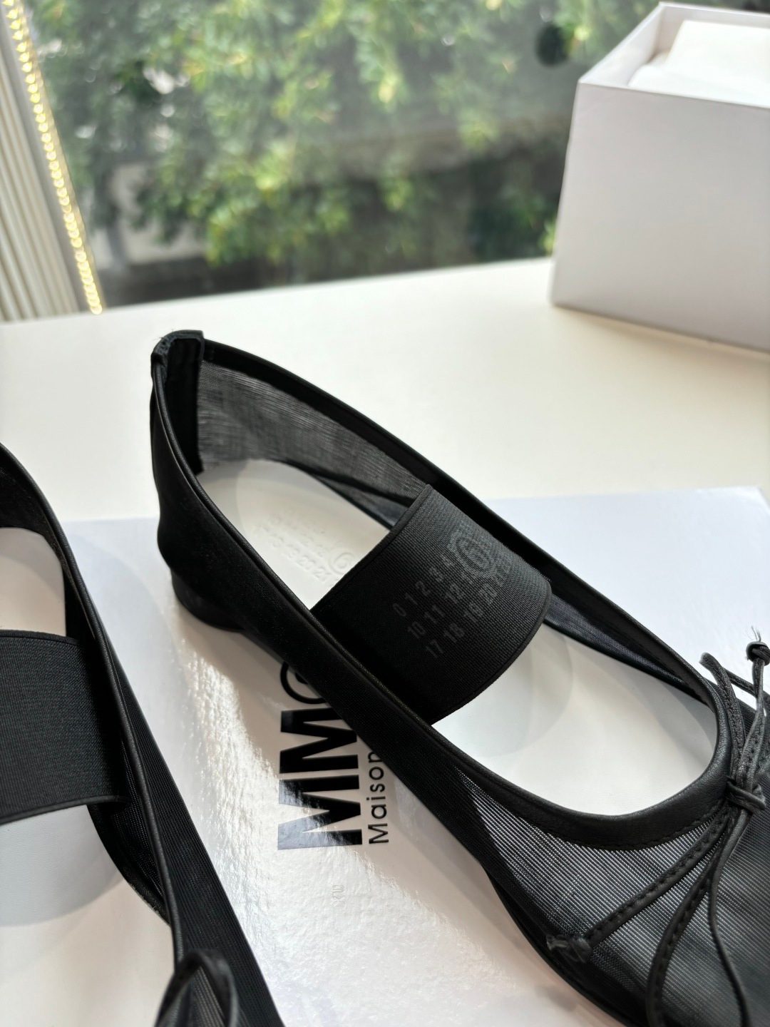 MM6 Maison Margiela Black Ballet Flat