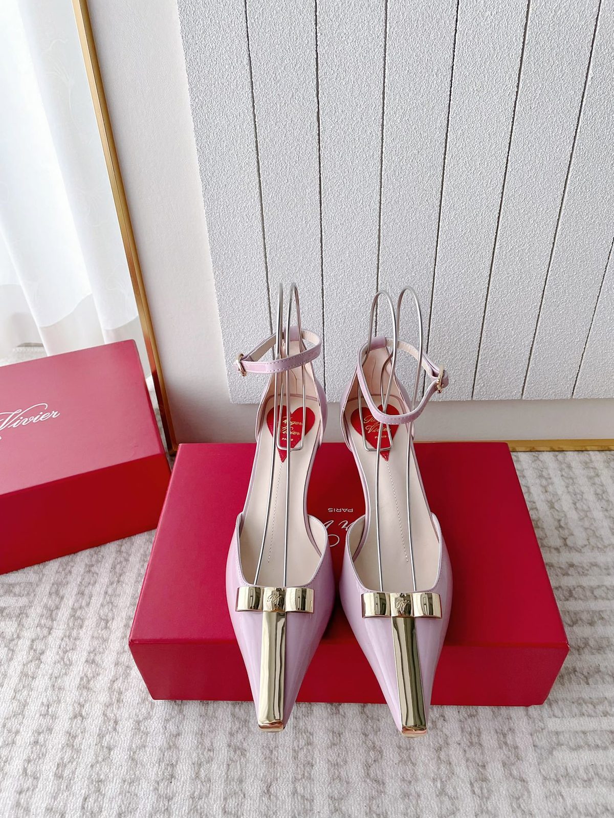 Cartier Bow Ankle Strap Pointed Toe Pumps
