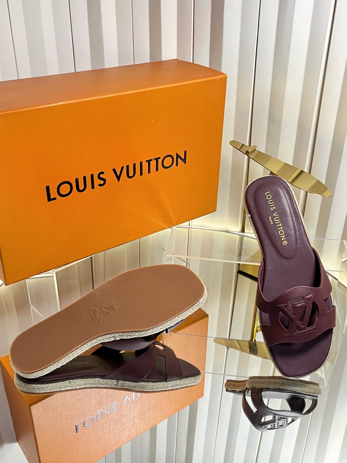 Louis Vuitton LV Espadrille Slide Sandal