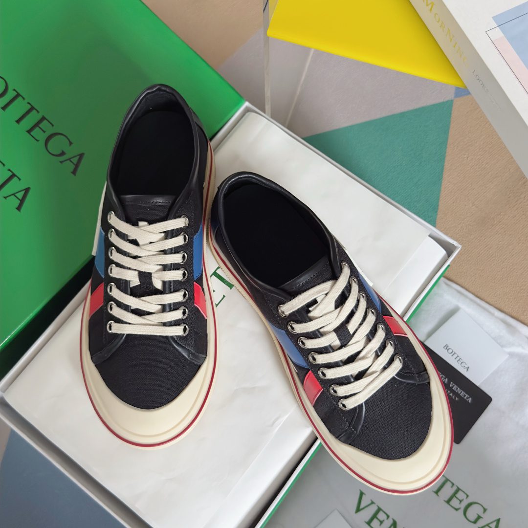 Bottega Veneta Color-Block Canvas Sneaker