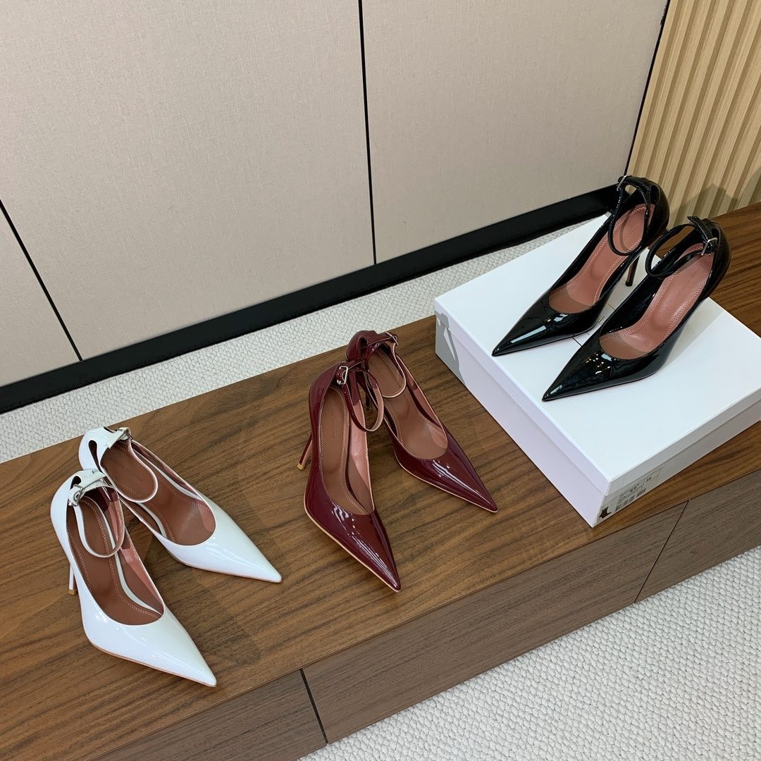 Luxury Patent Leather Pointed-Toe Pumps Collection