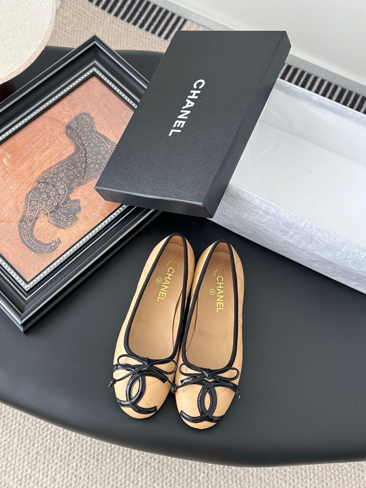 Chanel Quilted Leather Ballet Flats