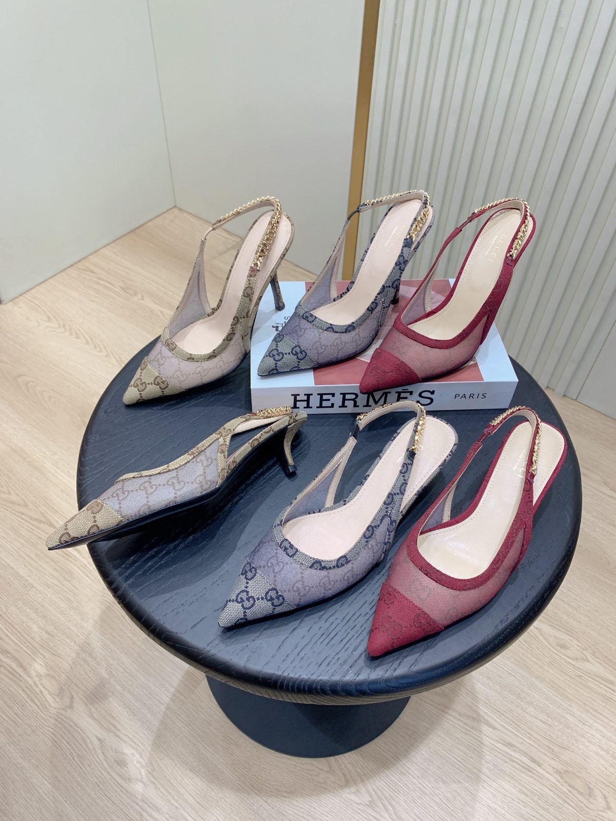 Hermès Paris Pointed Slingback Heels