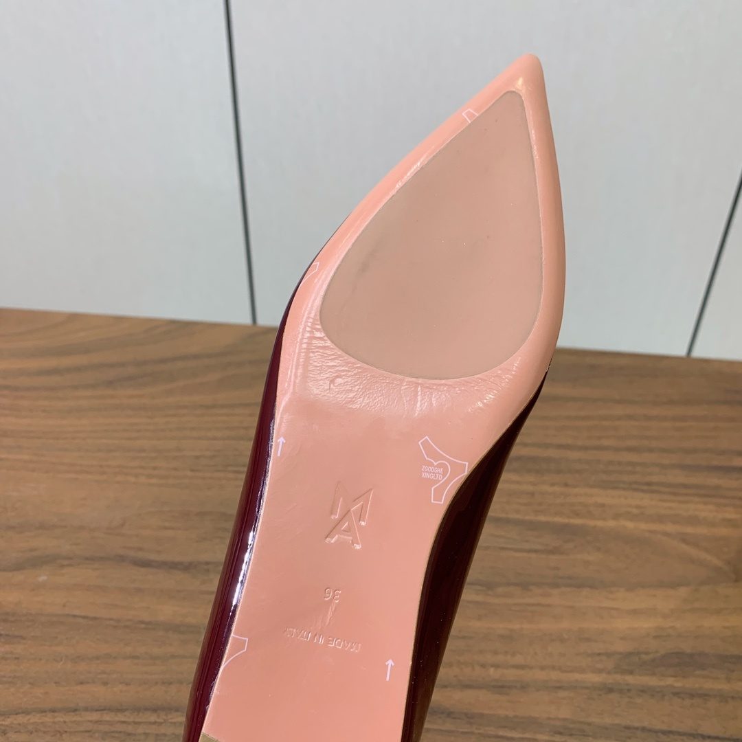 Miu Miu Patent Leather Point-Toe Flat