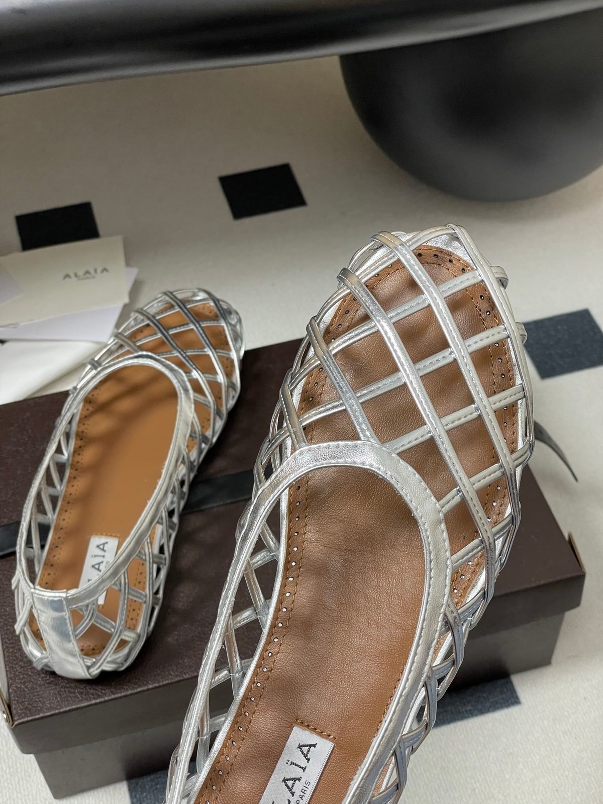 Alaïa Quilted Leather Flat Loafer