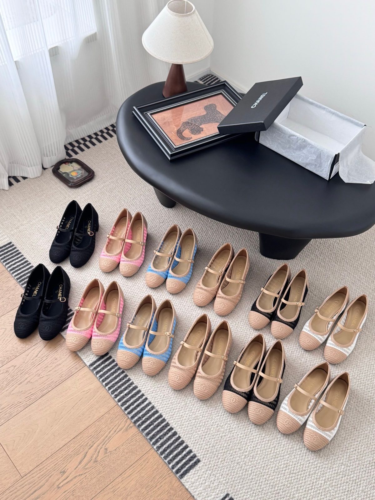 Chanel Knit Mary Jane Ballet Flats