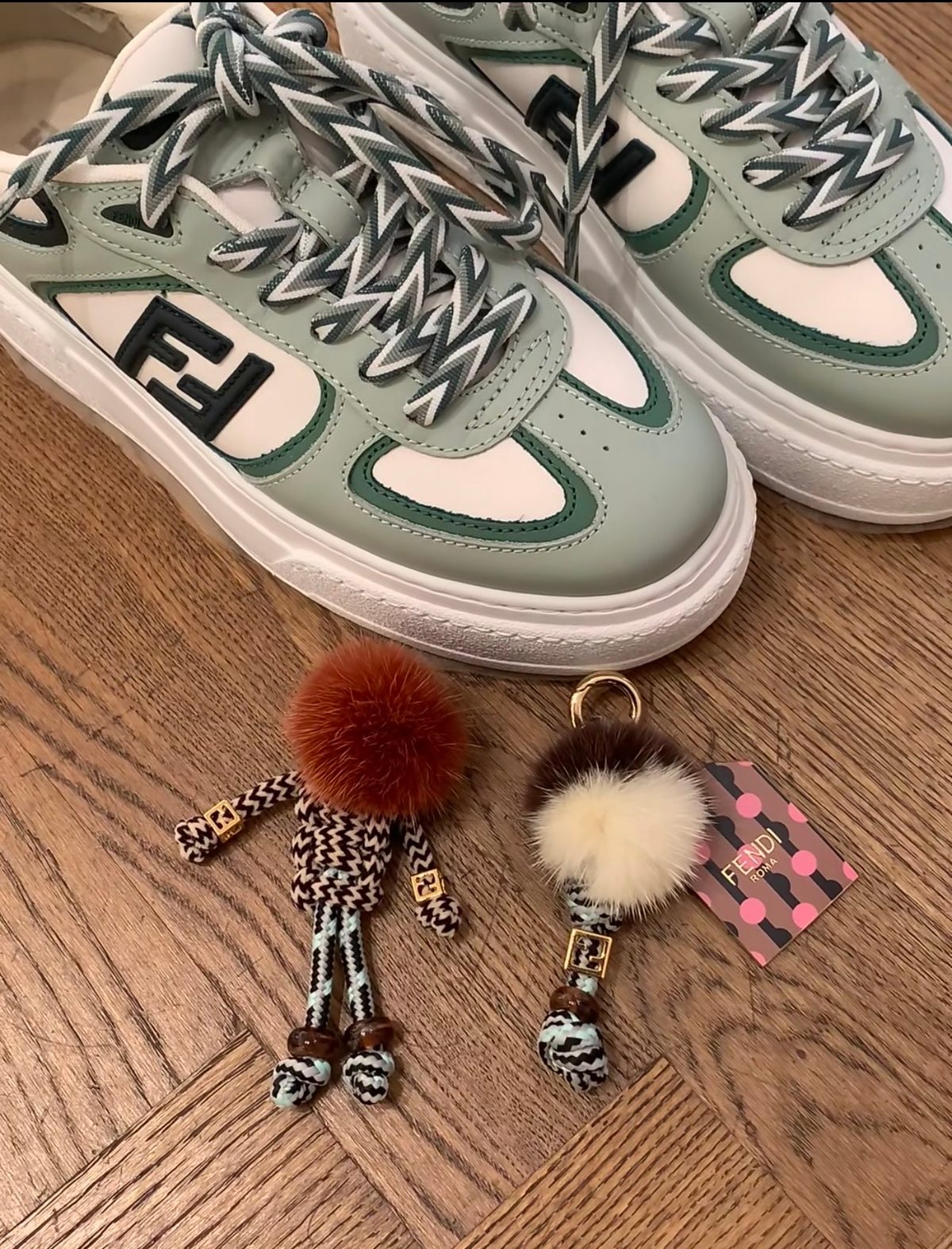 Fendi Platform Sneaker Cream Leather