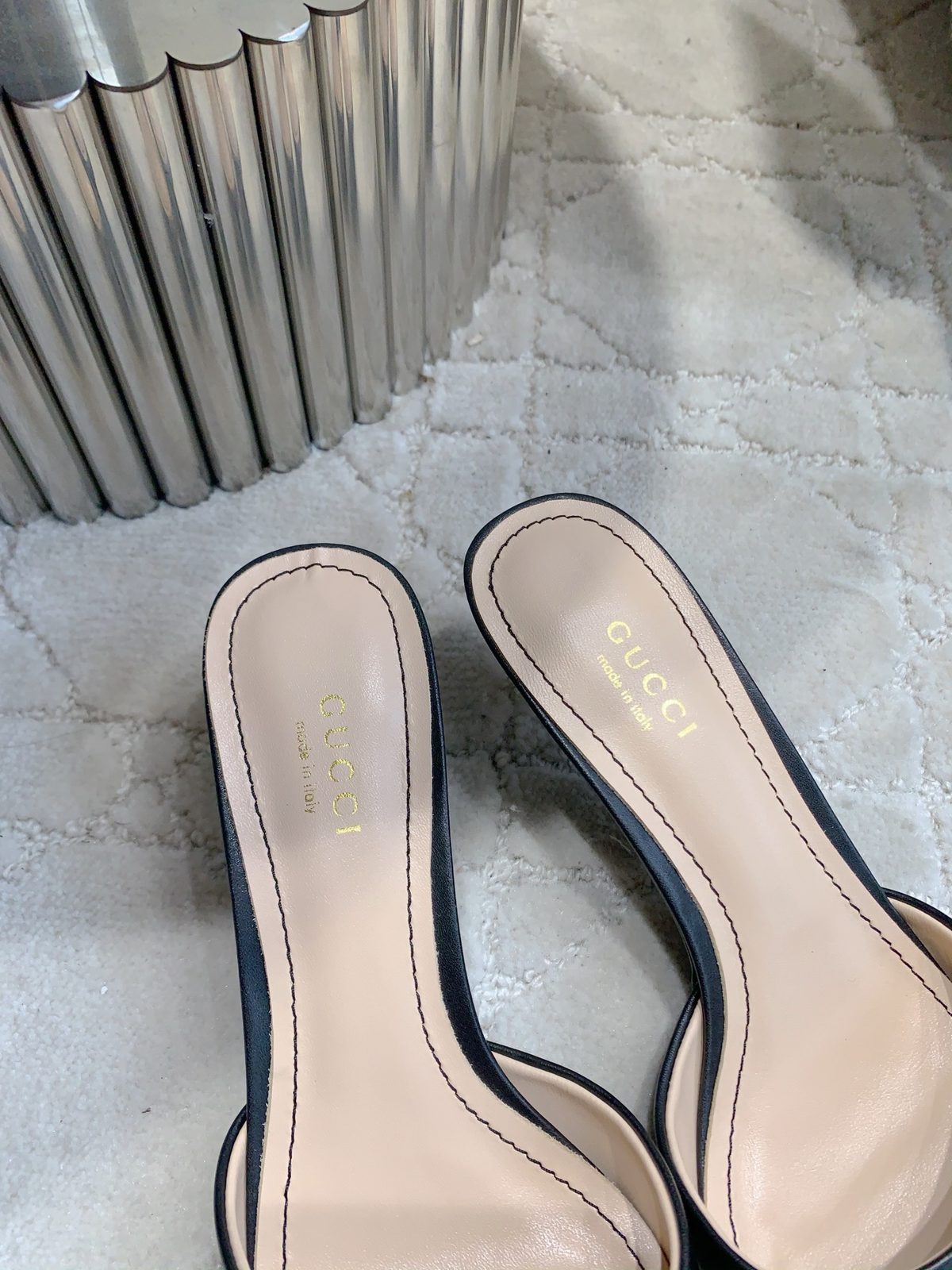 Gucci Horsebit Leather Slide Sandals