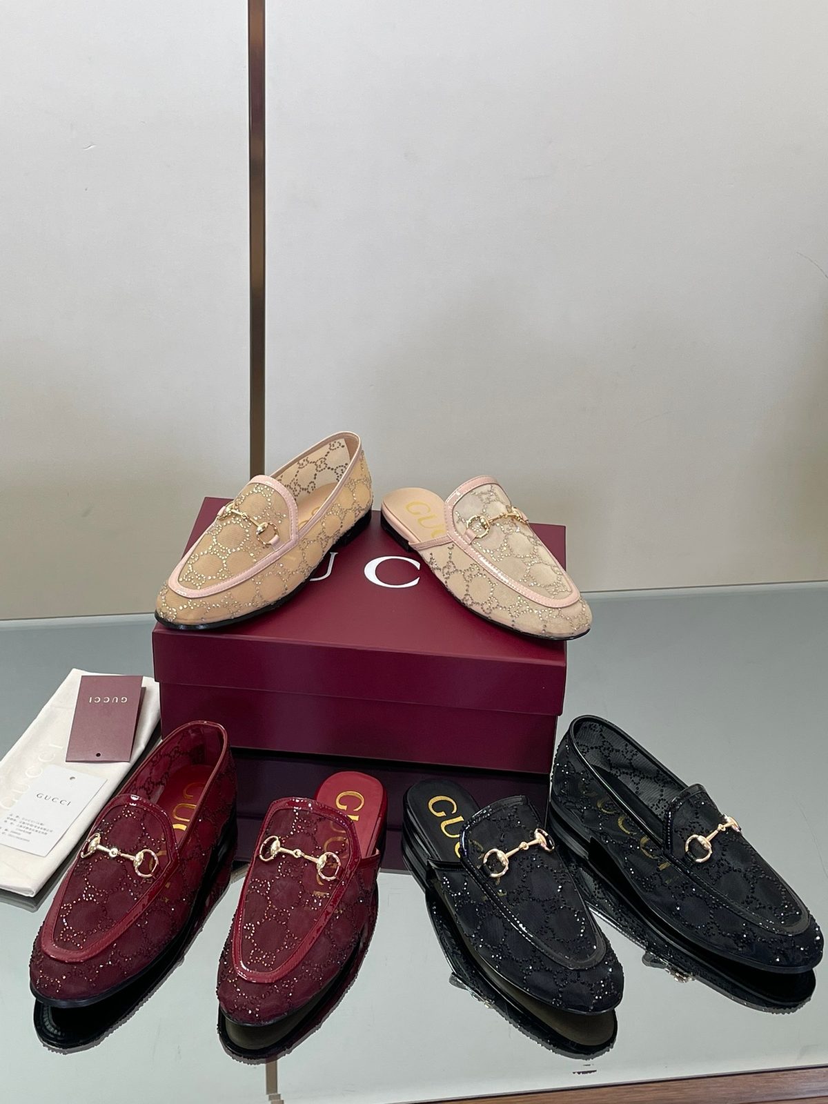 Gucci Jordaan Quilted Loafer Mule