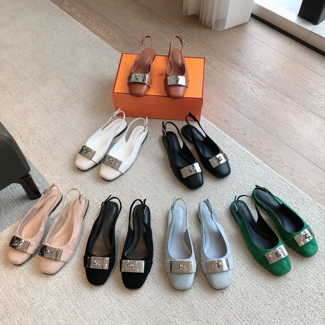 Hermès Kelly Flat Slingback Sandal