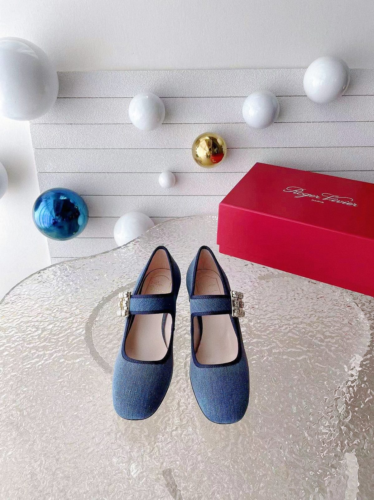 Roger Vivier Denim Mary Jane Pump