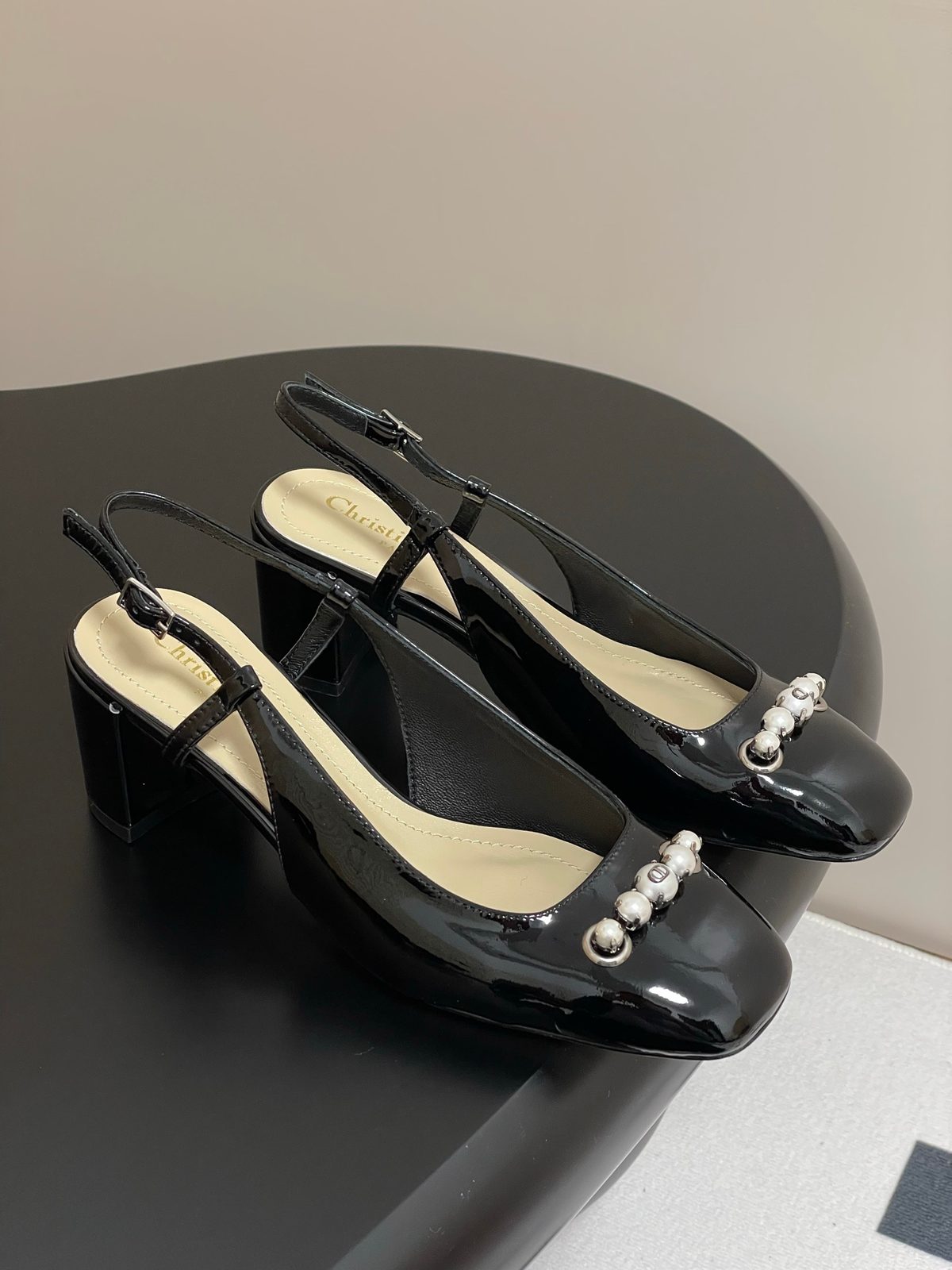 Dior J'Adior Slingback Black Patent