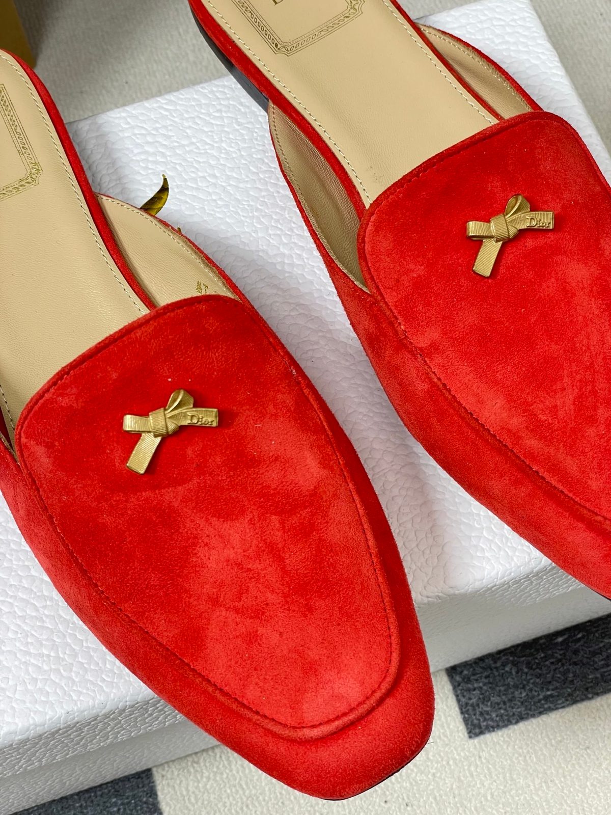 Dior Granville Loafer Red Velvet
