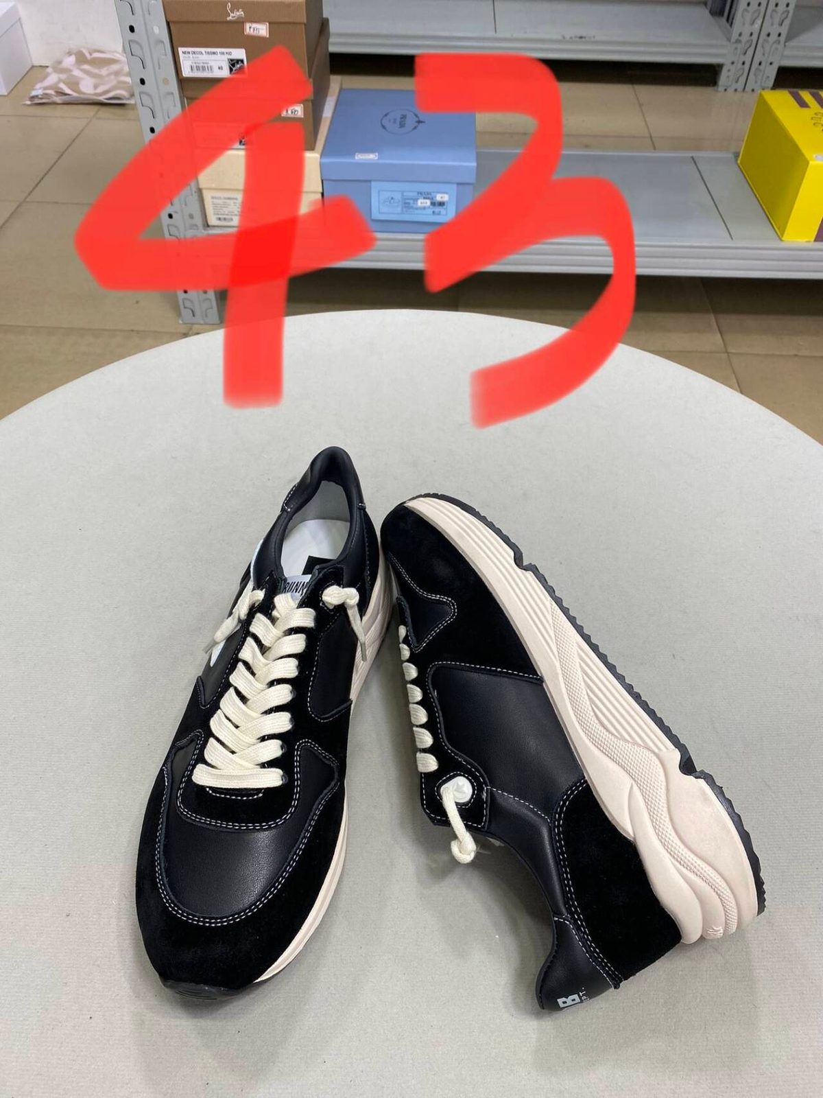 Multi-Color Colorblock Retro Running Sneakers