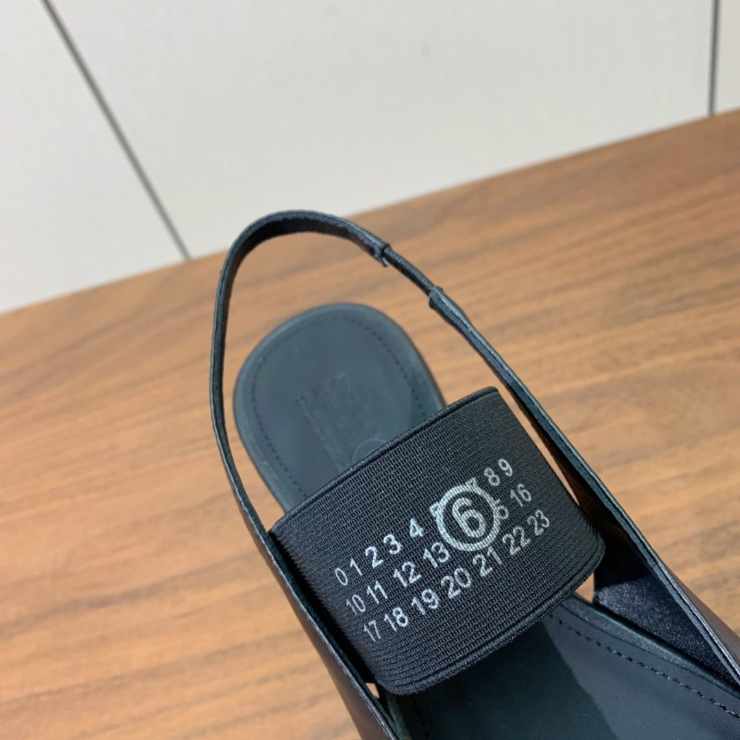Salvatore Ferragamo Vara Black Leather Slingback Heels