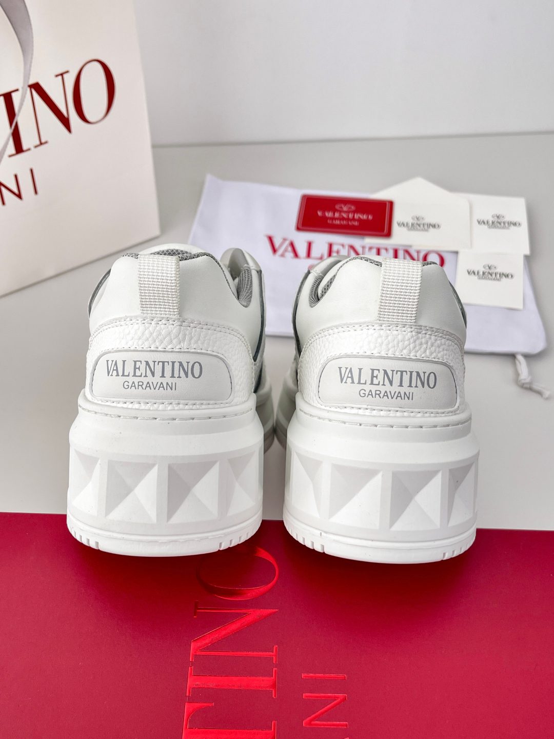 Valentino Garavani White Leather Sneakers