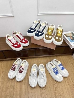 Miu Miu Colorblock Platform Sneakers