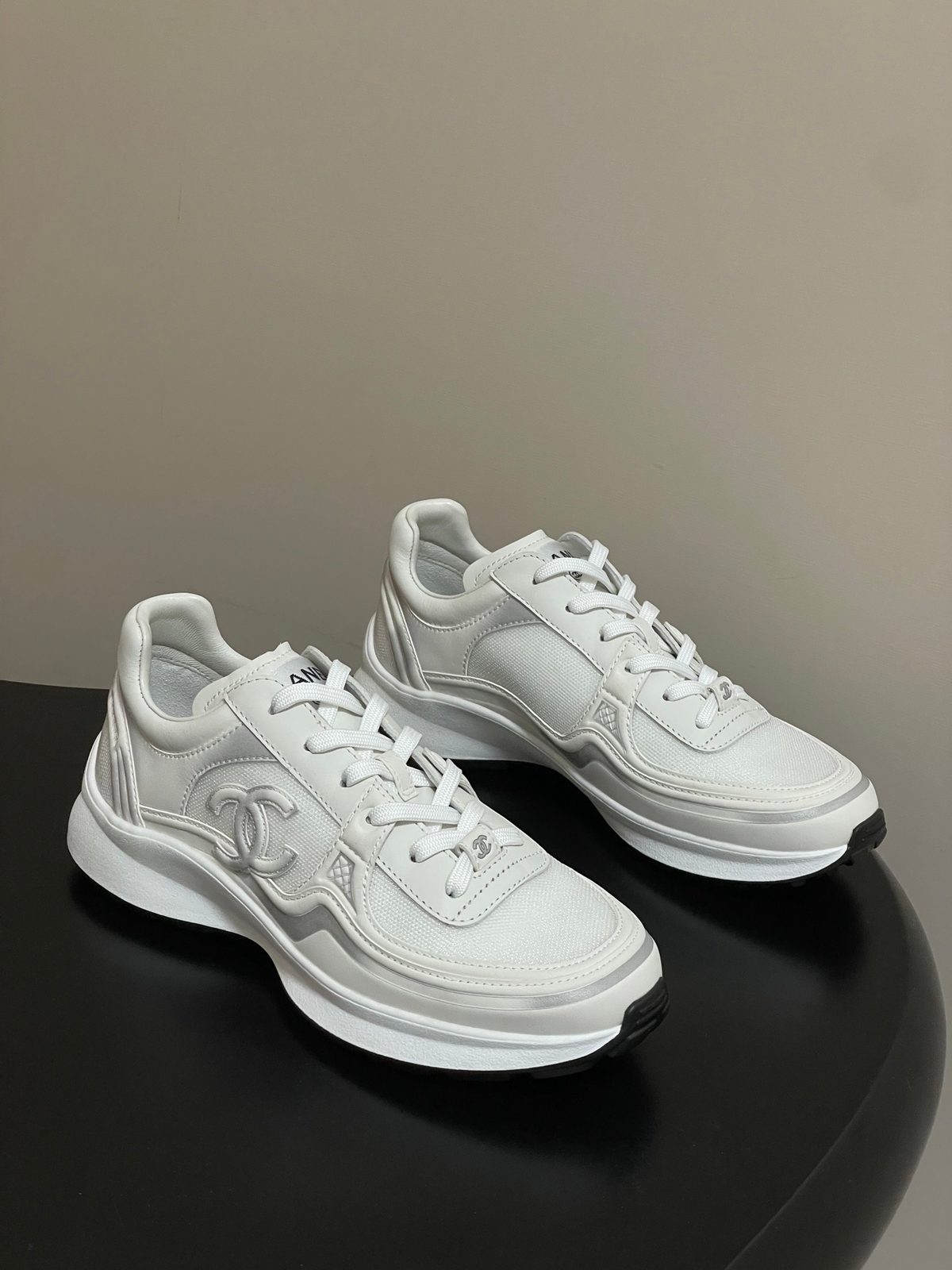 Chanel CC Logo Platform Sneakers