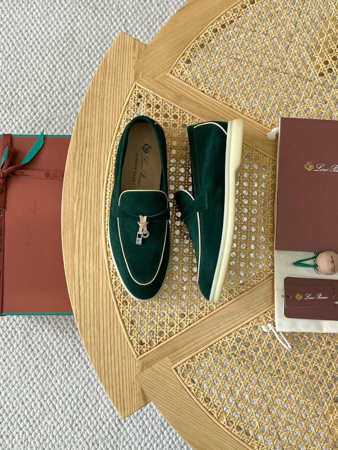 Loro Piana Suede Loafer with Tassel Detail
