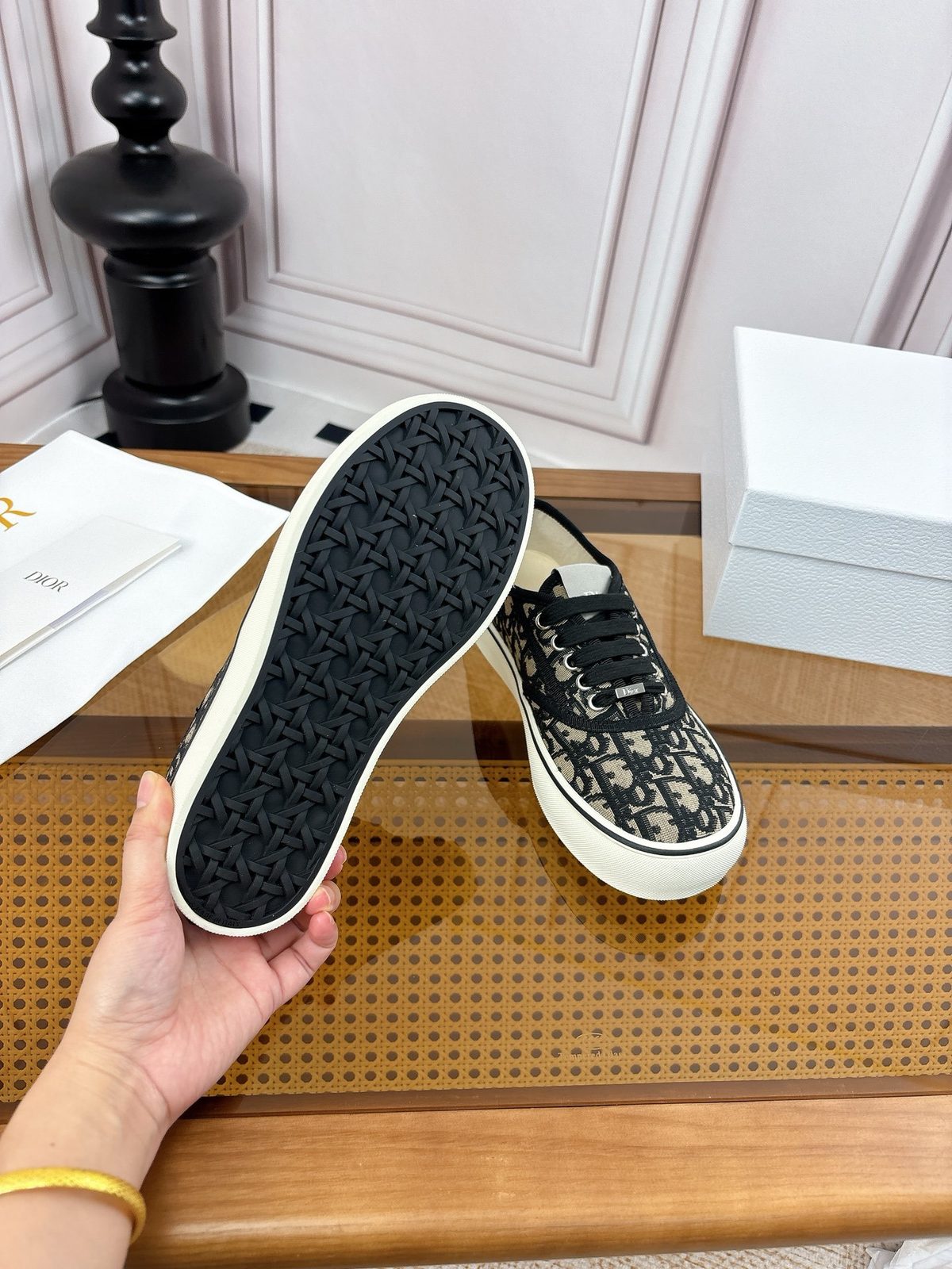 Dior Oblique Canvas Slip-On Sneakers