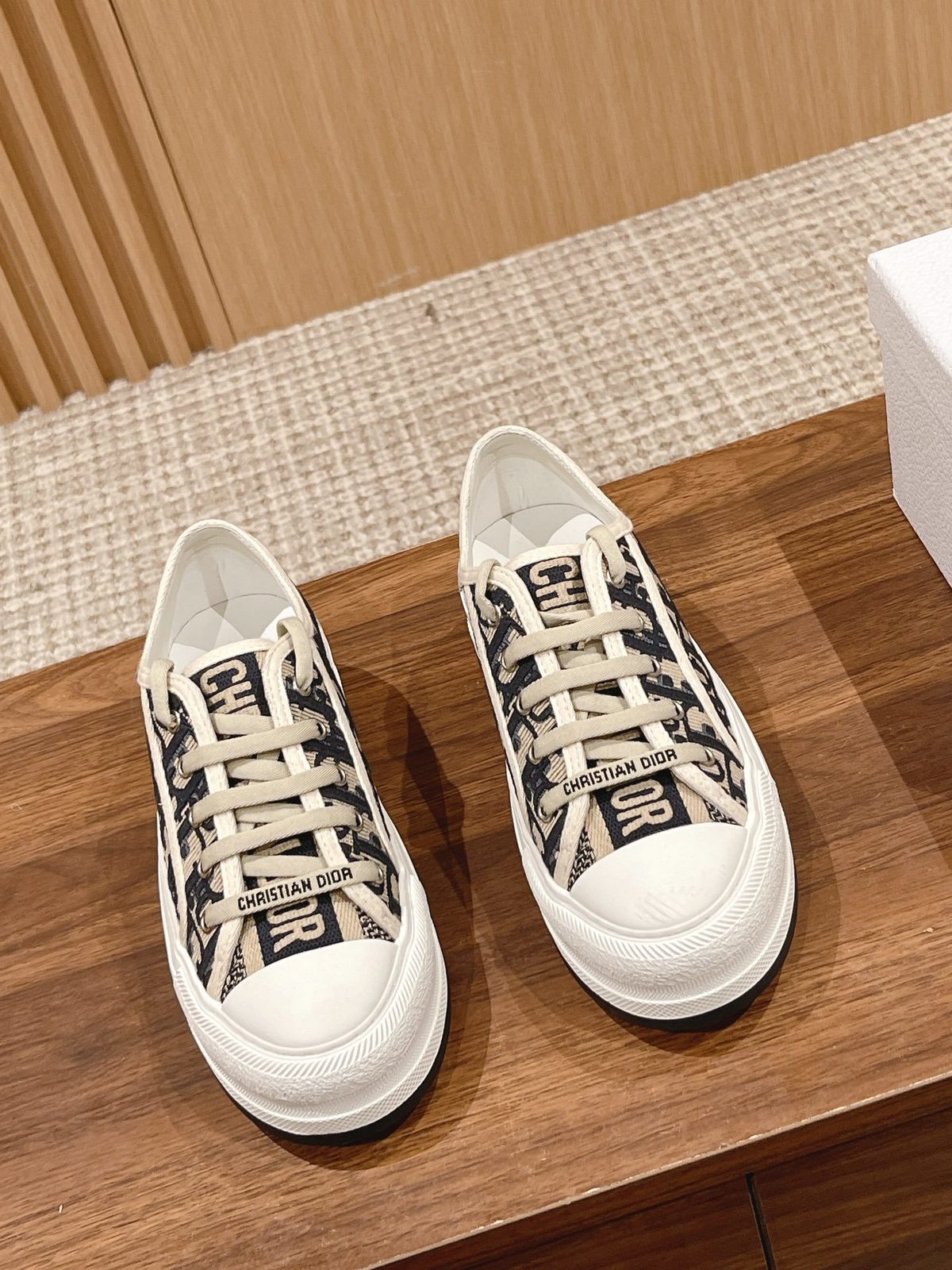 Christian Dior Monogram Canvas Low-Top Sneakers