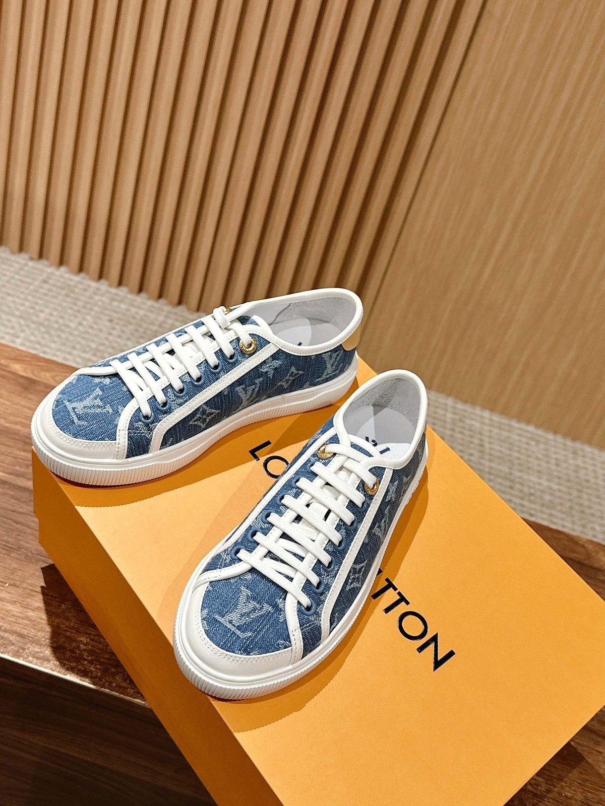 Louis Vuitton Monogram Denim Canvas Sneakers