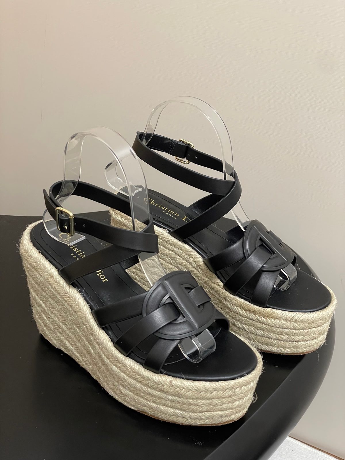 Christian Dior Espadrille Platform Sandals