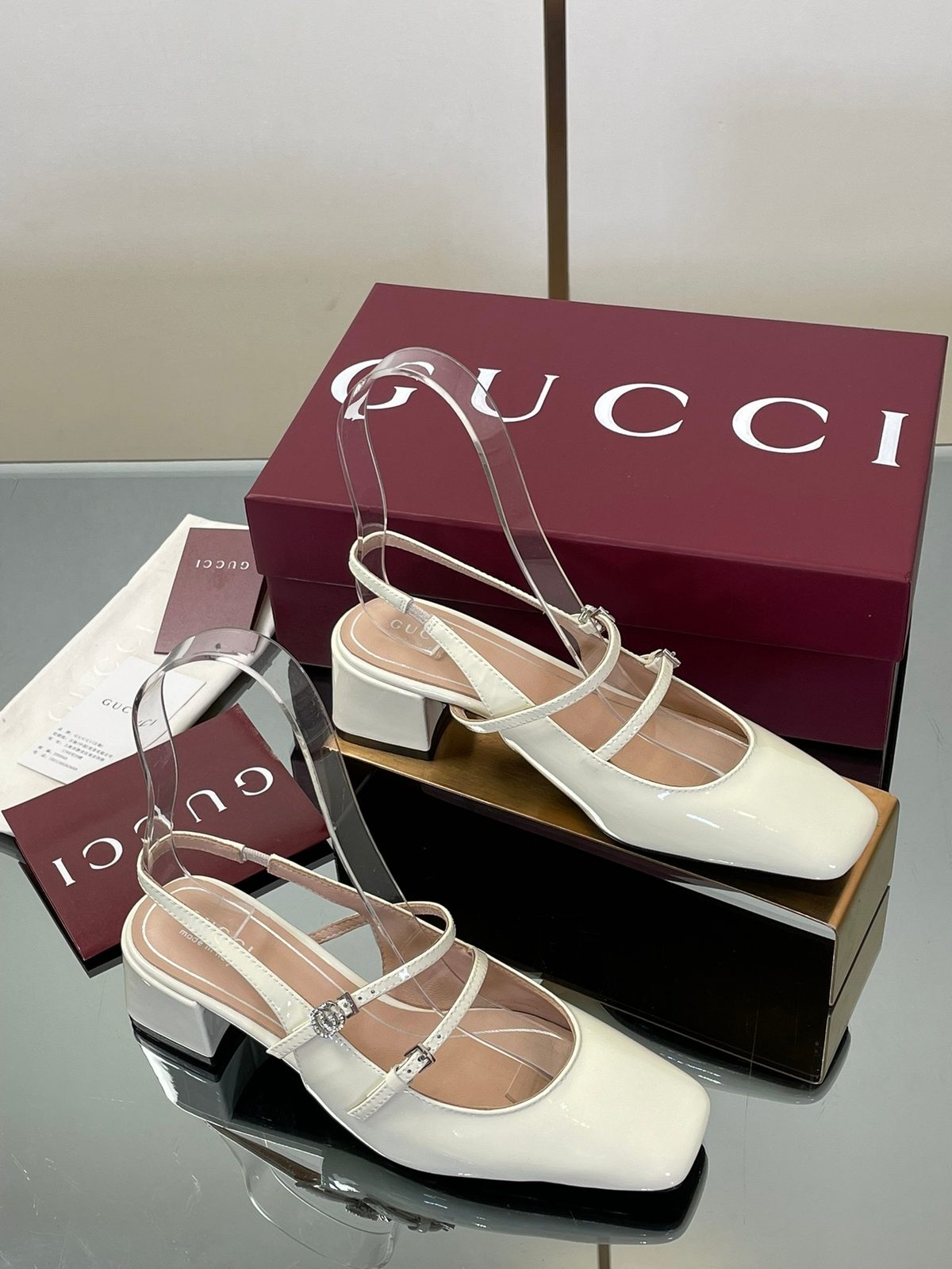 Gucci Patent Leather Mary Jane Ballet Flats
