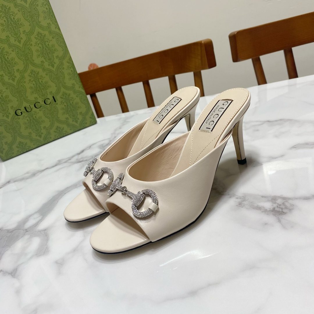 Gucci Horsebit Leather Mule Heels