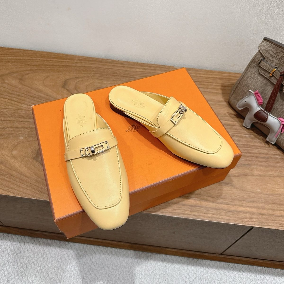 Hermès Kelly Loafer Mule Slippers