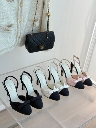Chanel Quilted Slingback Heels Collection