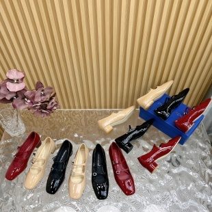 Stuart Weitzman Mary Jane Patent Leather Flats
