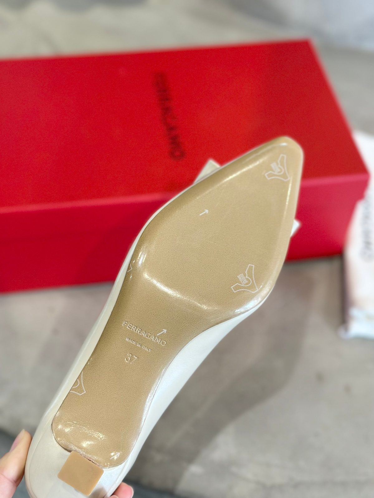 Ferragamo Patent Leather Bow Ballet Flats