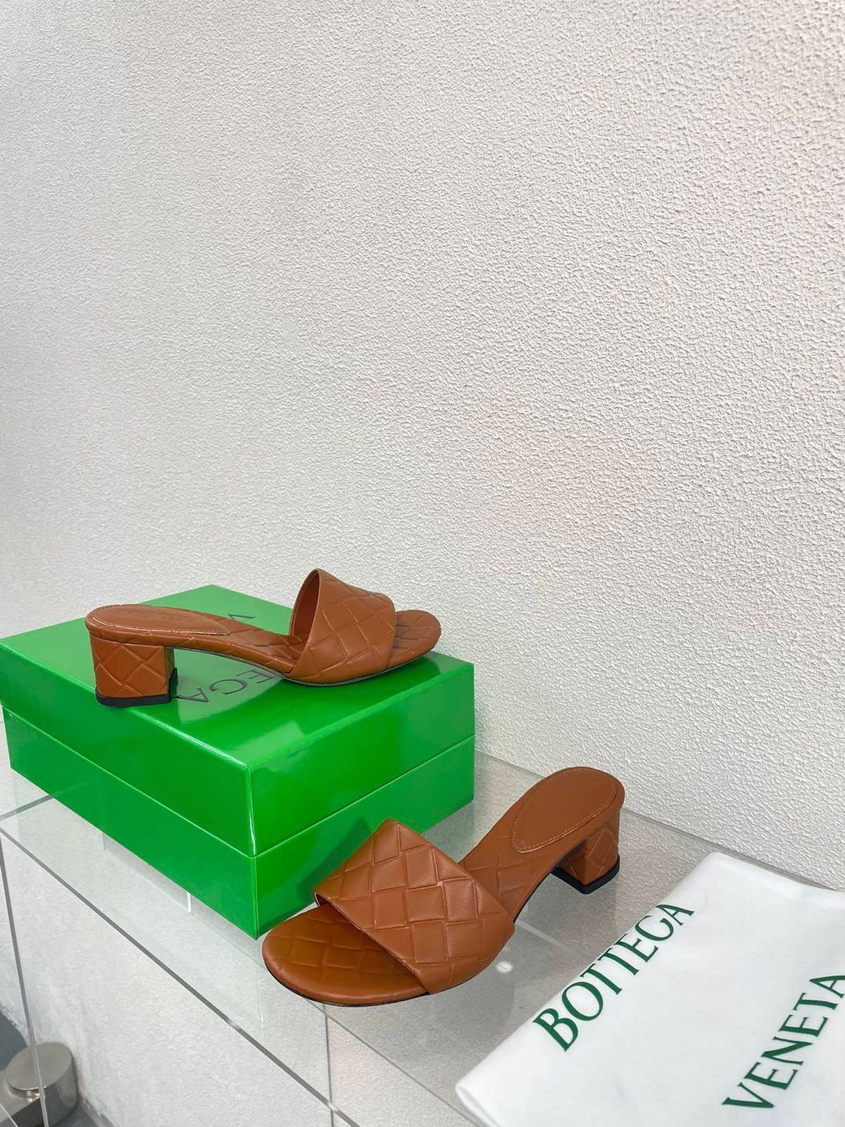 Bottega Veneta Quilted Leather Slide Sandals