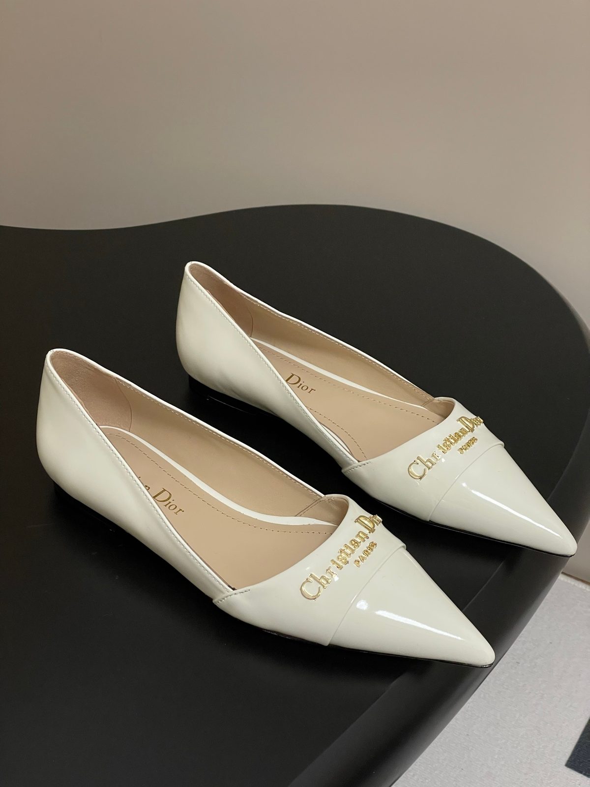 Christian Dior Patent Leather Pointed Flats