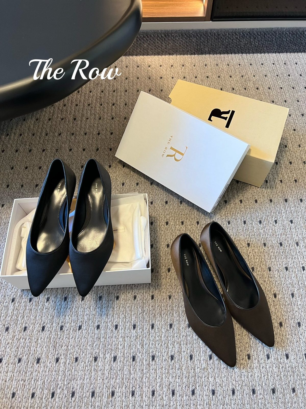 The Row Suede Pointed Toe Pumps