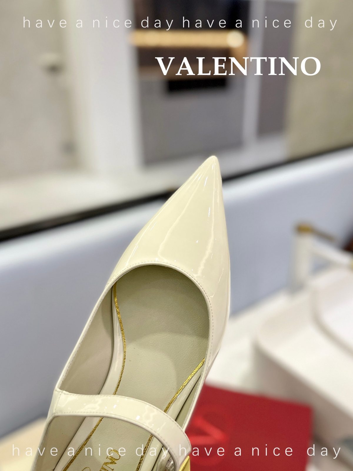 Valentino Patent Leather Mary Jane Flat