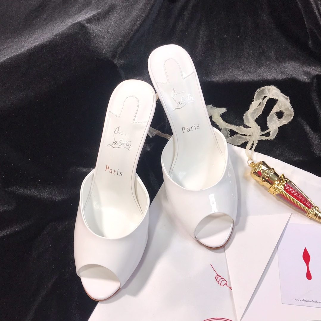Christian Louboutin Pigalle Follies 100 White Patent