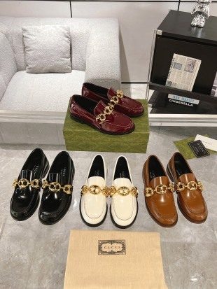 Gucci Horsebit Leather Loafer Brown