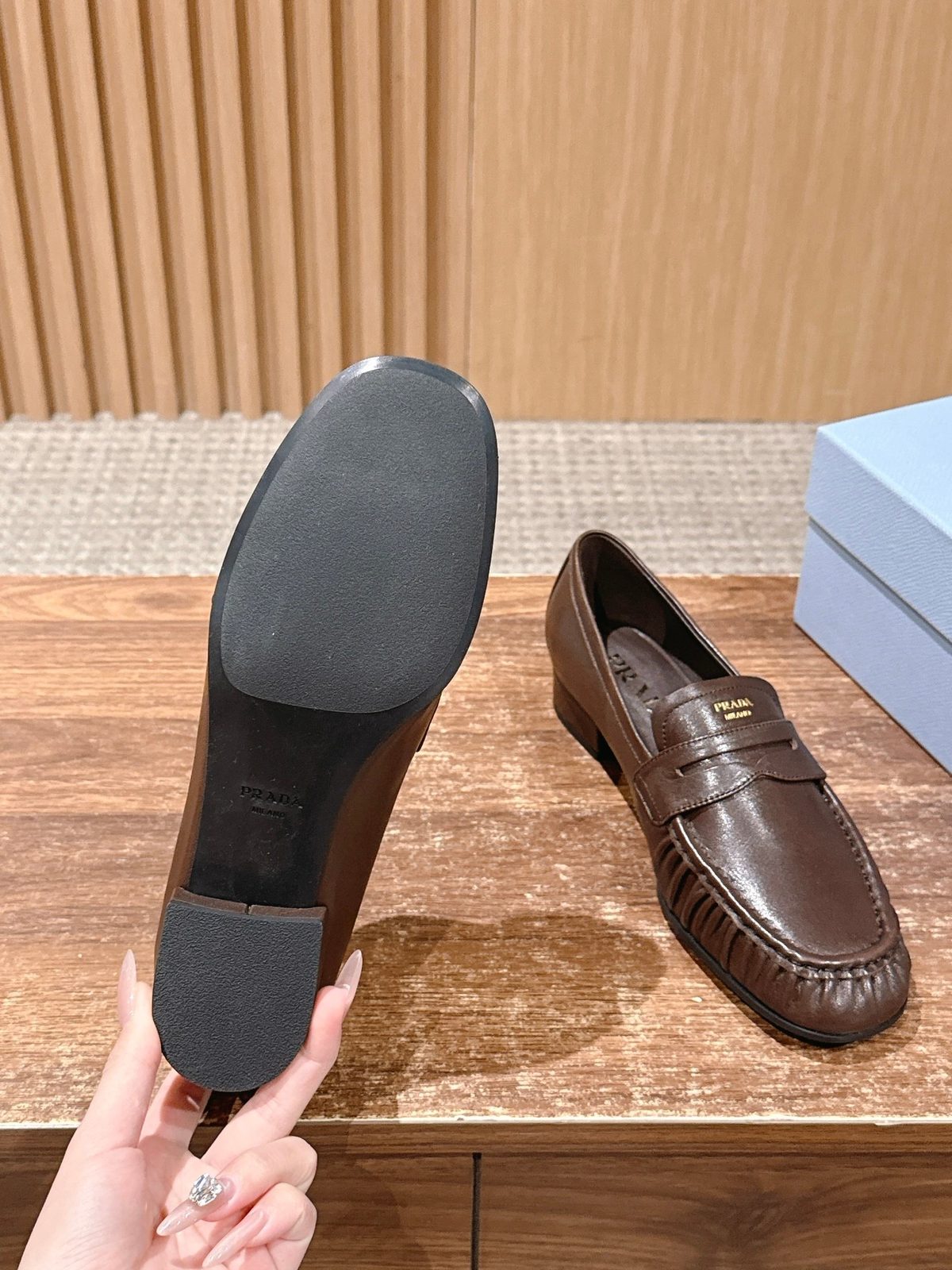 Prada Milano Leather Loafer Moccasin