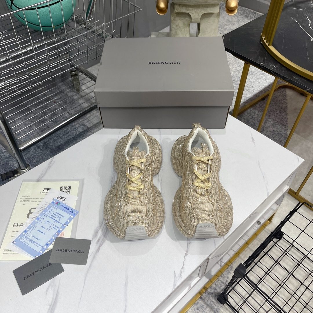 Balenciaga Metallic Knit Sneakers