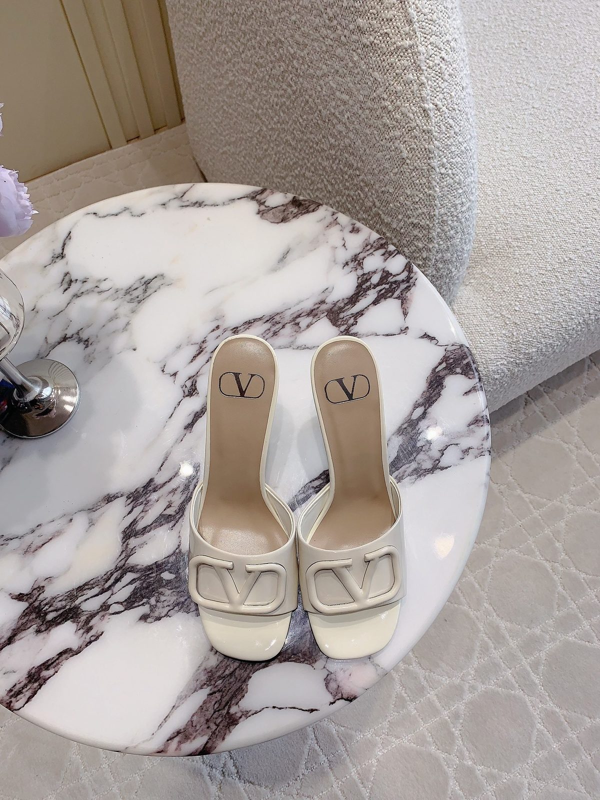 Valentino VLogo Platform Mule Heels