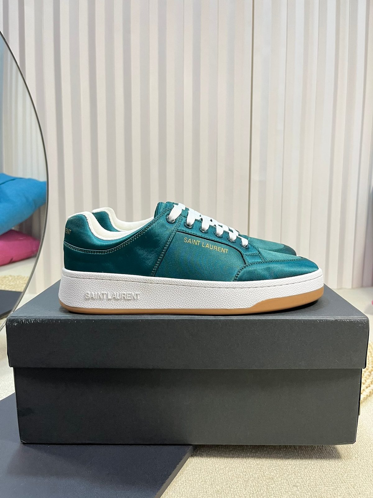 Saint Laurent Court Classic Velvet Sneaker