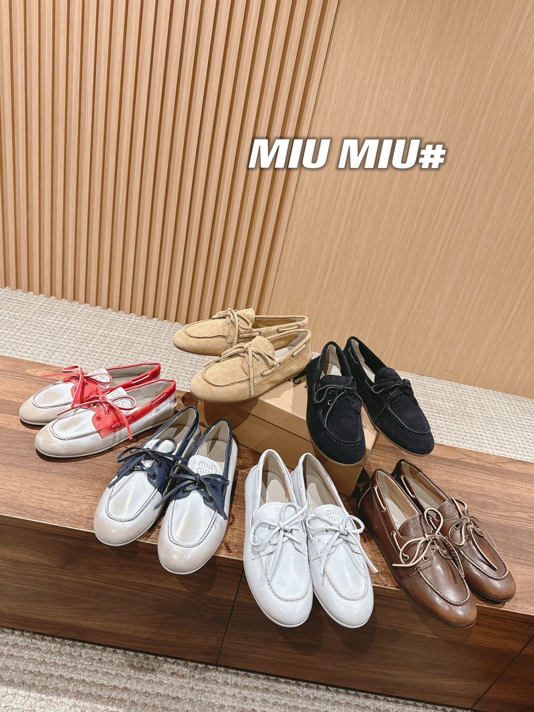 Miu Miu Suede Boat Shoe Loafers