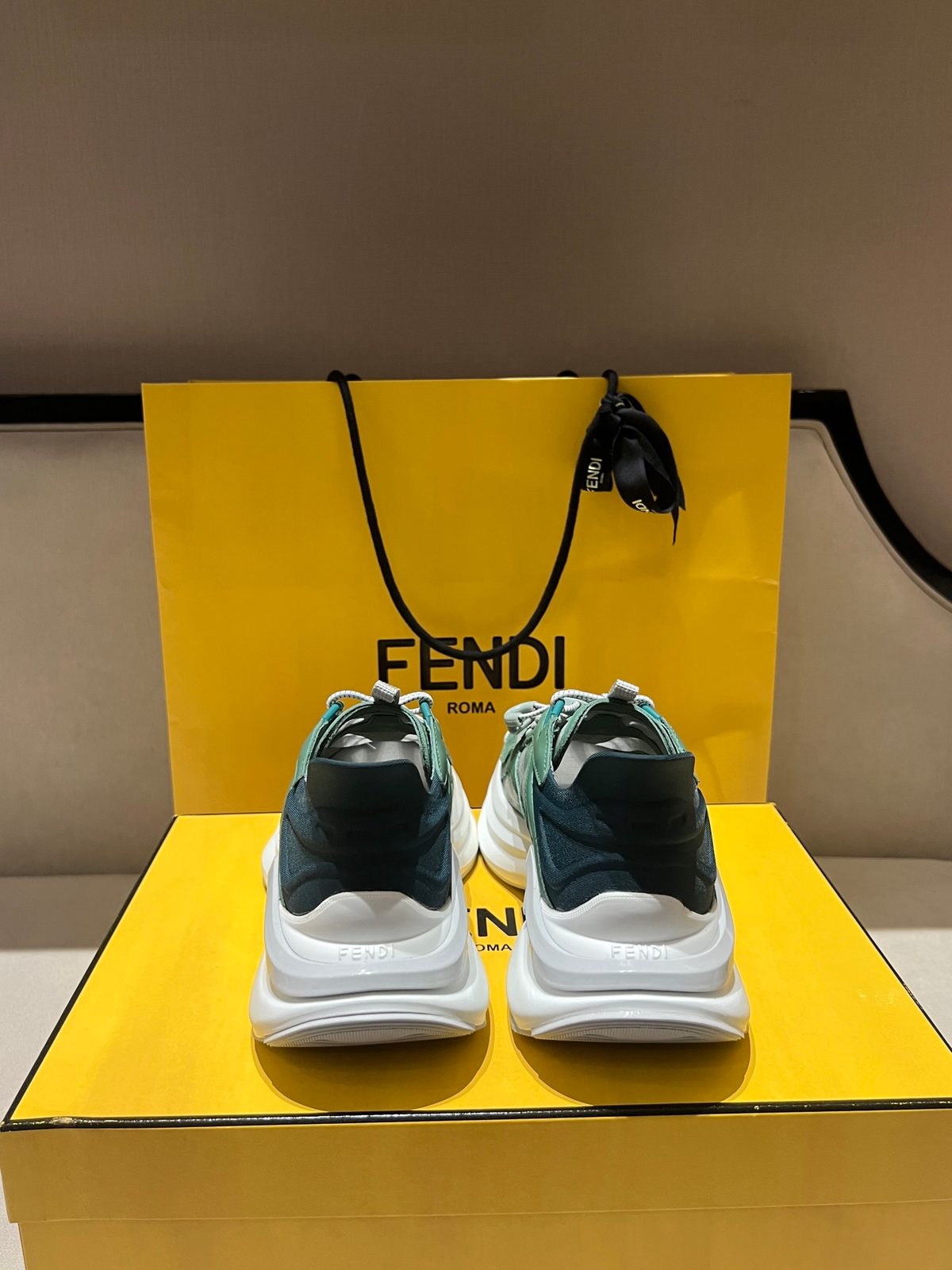 Fendi Colorblock Platform Sneakers